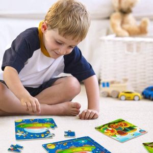 Paquete de 6 rompecabezas para niños de 4 años